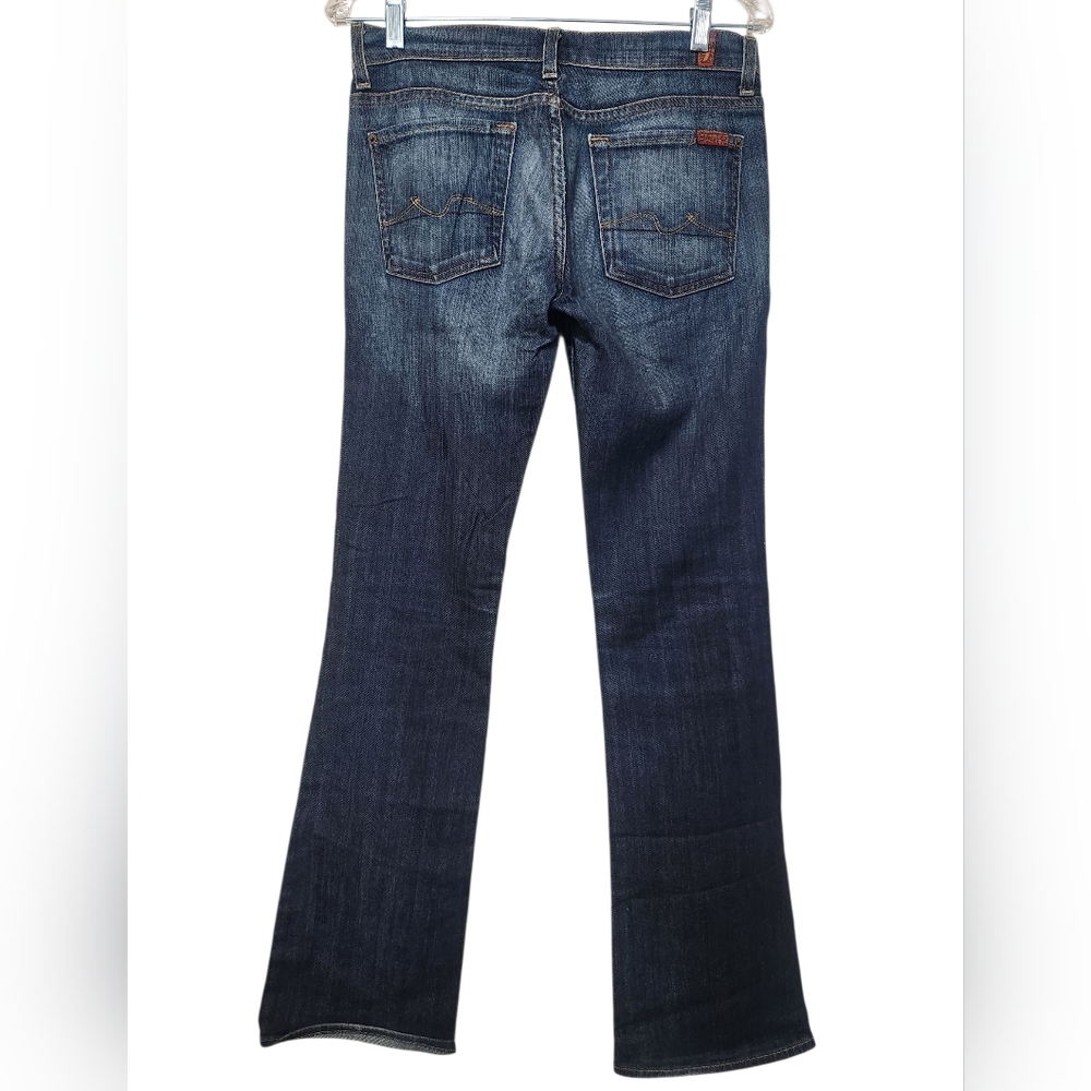 7 For All Mankind Medium Wash Boycut Denim Jeans Size 27